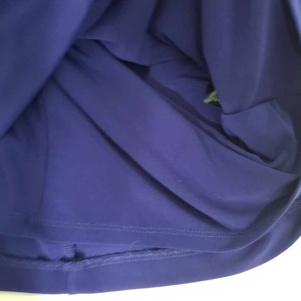 Lauren Ralph Lauren 16 Dress Royal Blue Bell Sleeve Ruched Cocktail Formal Party - Picture 7 of 16